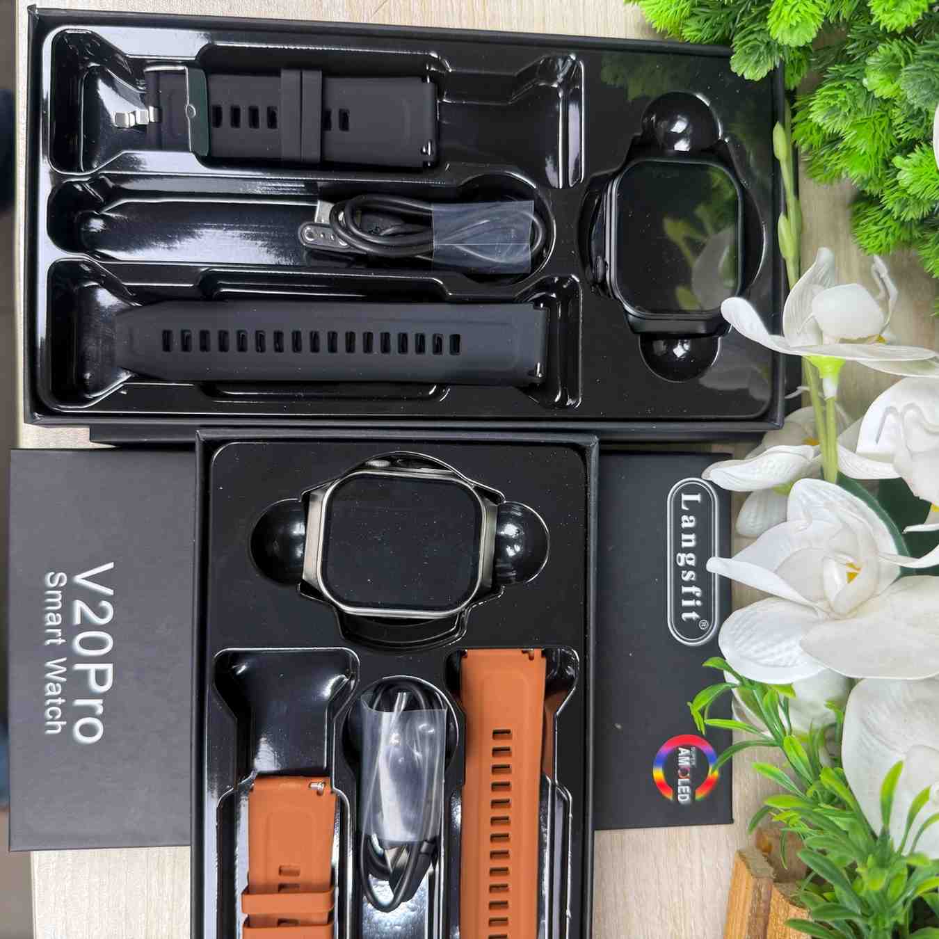 Langsfit V20Pro AMOLED SmartWatch With AMOLED Display