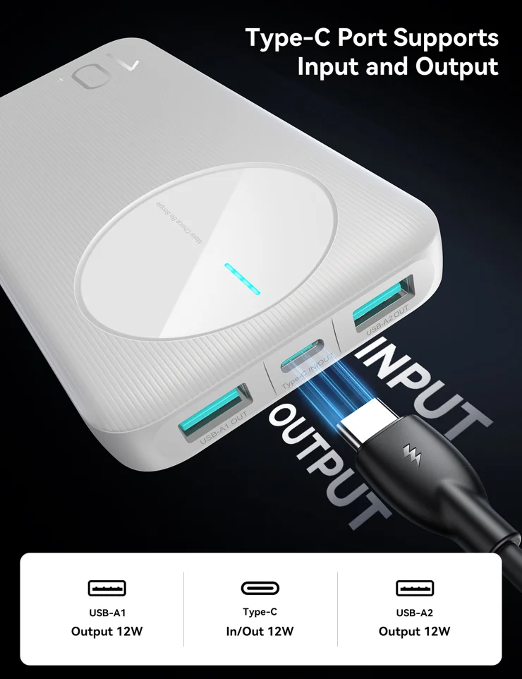 Joyroom JR-PBF12 10000mAh 12W 2.4A LED Power Bank
